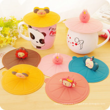 Wholesale Eco-Friendly Creative Silicone Cartoon Cute Cup Lid Promotional Gift